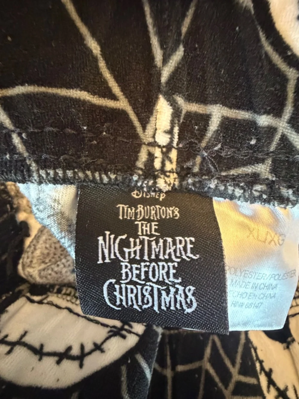 (2)  Halloween Pajamas Nightmare Before Christmas Peanuts Snoopy, Size L/XL